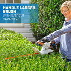 20 Volt Cordless 18 Inch Hedge Trimmer Kit   1  2 0ah Lithium-ion Battery