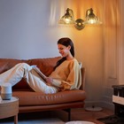 Vintage Vanity Light 2 Lights Brass Bathroom Light Fixtures  Farmhouse Antiqu   