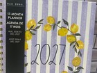 Rae Dunn            2027     L Size 17-month Planner Lemon Tree Wreath New