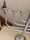 New Large Ashland Menorah Hanukkah Chanukah Jewish  Metal Silvertone New Sale