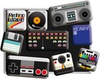 Retro Fridge Magnets  9 Pieces  Retro Wave Media     Gift Idea For Your Home  M   