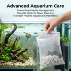 10pcs Aquarium Filter Media Bags With Drawstring Zipper  Reusable Fine Mesh