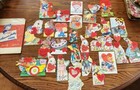 Vintage Lot Of 27 School Valentine Cards - 1940s 1950s 
