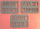 Spelling English Alphabet Communicate 3 Pc Set - Keychain Travel Set