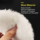 6pcs Polishing Bonnet Buffer Pads Soft Wool For 5-6  7-8  9-10  Car Polisher Us