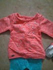 American Girl Doll 2015 Truly Me Cool Coral Outfit Set Shoes Blue Teal Pants Top