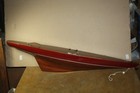 Antique Vintage  3 Foot Long Wooden Pond Yacht - Sail Boat - For Restoration