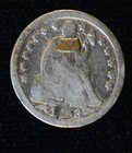 1853 Love Token Engraved S W  Design Silver Liberty Seated Dime 10c Ten Cents