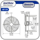 Appli Parts Axf-350 13-3 4 In Axial Fan Motor Guard Mounted Fan Blade 220 V  1 P