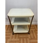 Vintage Cosco Metal Tea Cart Mid Century 3 Tier Bar Serving Utility Table Mcm