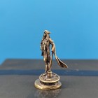 Mini Bronze Pirate Captain Figurine Nautical Metal Decor Collectible Gift