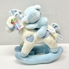 Musical Rocking Horse Blue Bear Baby Boy 12  Ebba Plush Ebba Aurora