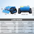 Remote Control Lawn Mower   Snow Blower  Gasoline 9hp Crawler Grass Cutter