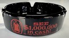 Vintage Binions Horseshoe Hotel   Casino Las Vegas Black W  Red Glass Ashtray