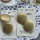 Vintage Gold Button Lot Metal Plastic Mixed Lot Various Sizes
