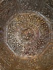 Antique Kashmiri Engraved Copper Bowl 10 5  Octagonal Indo Persian Tray 