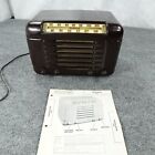 Clarion Tube Radio Fm Am Model 13101 Tabletop Bakelite Parts Repair 1947