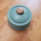 Vintage Disney Watch Collectors Club Series Vi Green Brown Hunny Pot Ceramic Jar