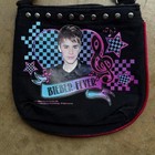 Rare Justin Bieber Fever Y2k Black   Pink Crossbody Bag