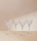 Barwell Cut Crystal White Wine Glass  Set Of Four