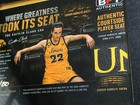 Caitlin Clark 3 50 Iowa Hawkeyes Game Used Courtside Chair Relic  Wnba Fever