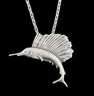 Vintage Jo Michels Sterling Silver Sailfish Brooch Pin