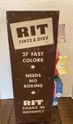 Vintage Rit Tints   Dyes Drug Store Counter Metal Display Rack Spinning 12 Dyes