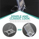  6 Pcs Plate Stands Plastic Easel Adjustable Card Holder Trading Display