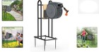Retractable Hose Reel Stand - No Wall Mount  Freestanding Garden Hose Holder