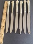 6 Alvin Chased Romantique Sterling Silver Dinner Knives 9 5 8  No Monogram 1933