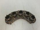 Vintage Ormolu Gold Tone Metal Brass 5 Slot Lipstick Holder Leaves Hollywood