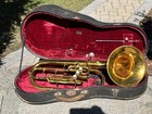 King Baritone Horn Brass 3 Valve Serial  337852 Manufactured By H n White King