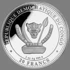 2025 Congo Prehistoric Life Megalodon Colorized 1 Oz Silver Coin - 2 000 Mintage