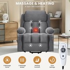 Power Lift Recliner Chair With Heat And Massage Electric Fabric Recliner Chair