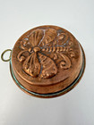 Copper Round Jello Jelly Aspic Mold Butterfly Pattern Made In Sweden 4 Inch