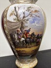 Great Meissen Hand Painted Helena Wolfshon  augustus Rex  Lidded Urn Vase 16 