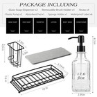 Kitchen Soap Dispenser Set kitchen Sink Organization clear