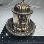 Vintage English Silver Plated Biscuit Box With Plate