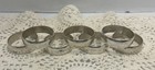Vintage Gorham 925 Sterling Silver 1332 Napkin Rings Set Of 7 Weight Of 82g
