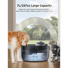 7l 237oz Pet Fountain  Large Dog Cat Water Fountain Dispenser With 2 Filters 