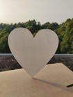 20 Pcs Unfinished Wood Heart Cutout Shapes 6 Inch