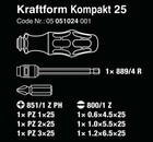 Wera 05051024001 051024 Kraftform Kompakt 25 Pouch Set