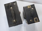 Vintage Lot Of 2 Box Style Cameras Film Ansco Shur-shot Jr Kodak No  2a Brownie