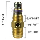 3 4  Flare X 3 4  Male Npt Solid Brass Air Compressor In Tank Check Valve
