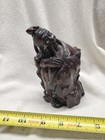 Antique Republic Of China Vintage Chinese Carved Wood Purple Zitan Statue