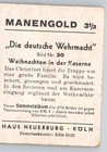 Vtg Tobacco Trading Card Ww2 German Soldiers Decorating Tree Xmas 1930s