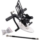 Black Cnc Rearset Footpeg Brake Shift For Honda Cbr600f F4 F4i 1999-2006