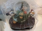 Disney christmas Mickey  Donald  Goofy musical Snow Globe  New In Box   Rare