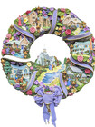 Hamilton Limited Edition Illuminated Summer Village Wreath Thomas Kinkade  2006