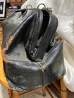 Antique Leather   Brass Early 1900 s Doctor s Bag Travel Case 17 x10 x8  Vg 